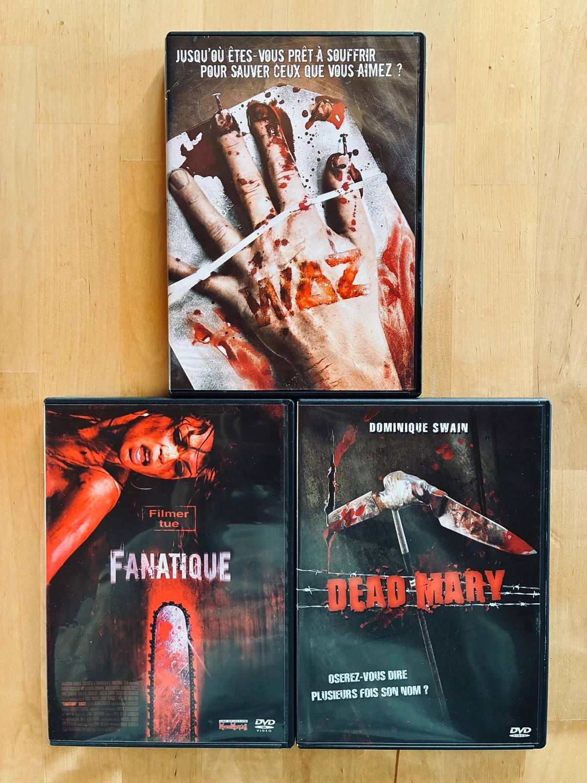 Lot 3 DVD horreur: Waz/Fanatique/Dead Mary.